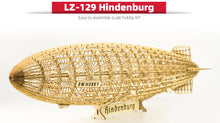 Load image into Gallery viewer, 2021 New DIY Static Model Building Model 1:453 LZ-129 Hindenburg Zeppelin Airship 540mm Length Wooden Toys Building Toys Gift RC