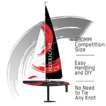 Load image into Gallery viewer, VOLANTEXRC Hurricane 2 Channel Sailboat With 1 Meter Hull Length And ABS Plastic Waterproof Hull RTR