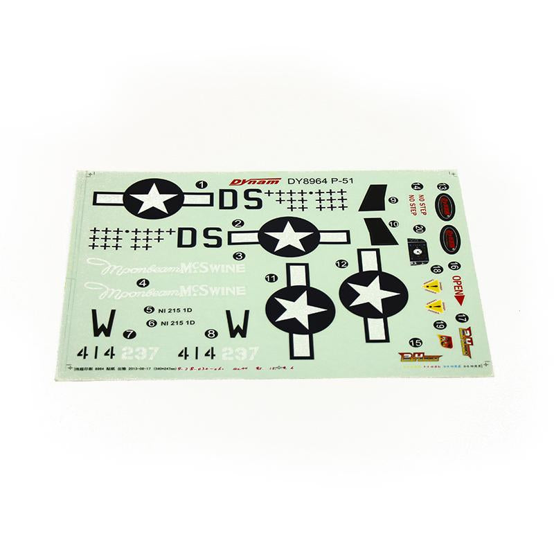 Dynam Mini P51D Decal