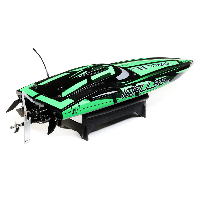 Impulse 32" Brushless Deep-V RTR with Smart, Black/Green