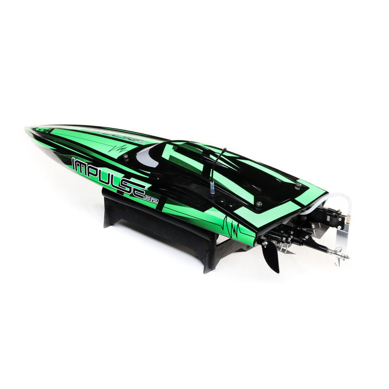 Impulse 32" Brushless Deep-V RTR with Smart, Black/Green