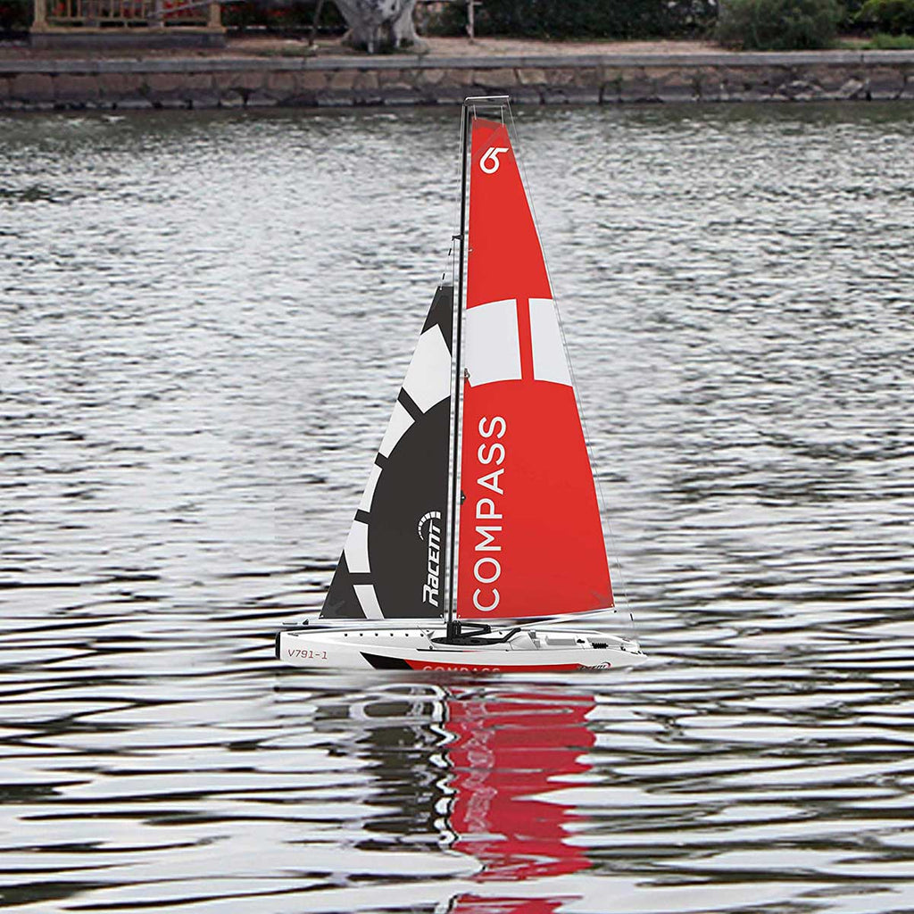 VOLANTEXRC Compass 2 Channel Wind Power Sailboat With 650mm Hull For RG65 Class Competition RTR