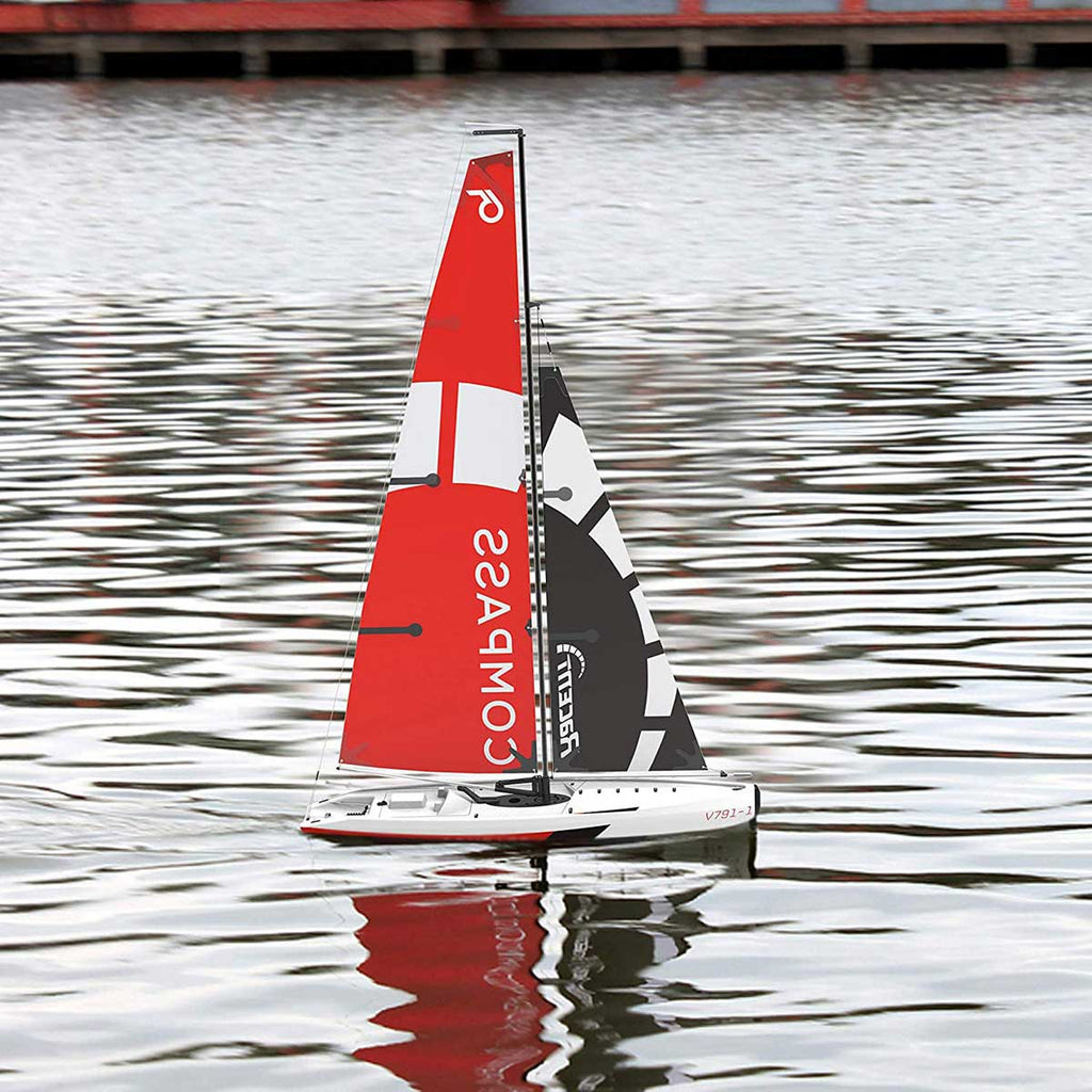 VOLANTEXRC Compass 2 Channel Wind Power Sailboat With 650mm Hull For RG65 Class Competition RTR