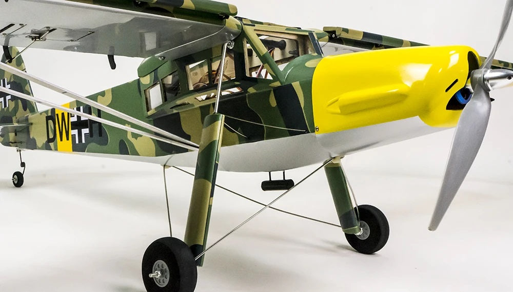 Dancing Wings Fi156 Storch Camouflage 1600mm Wingspan Balsa - ARF PNP