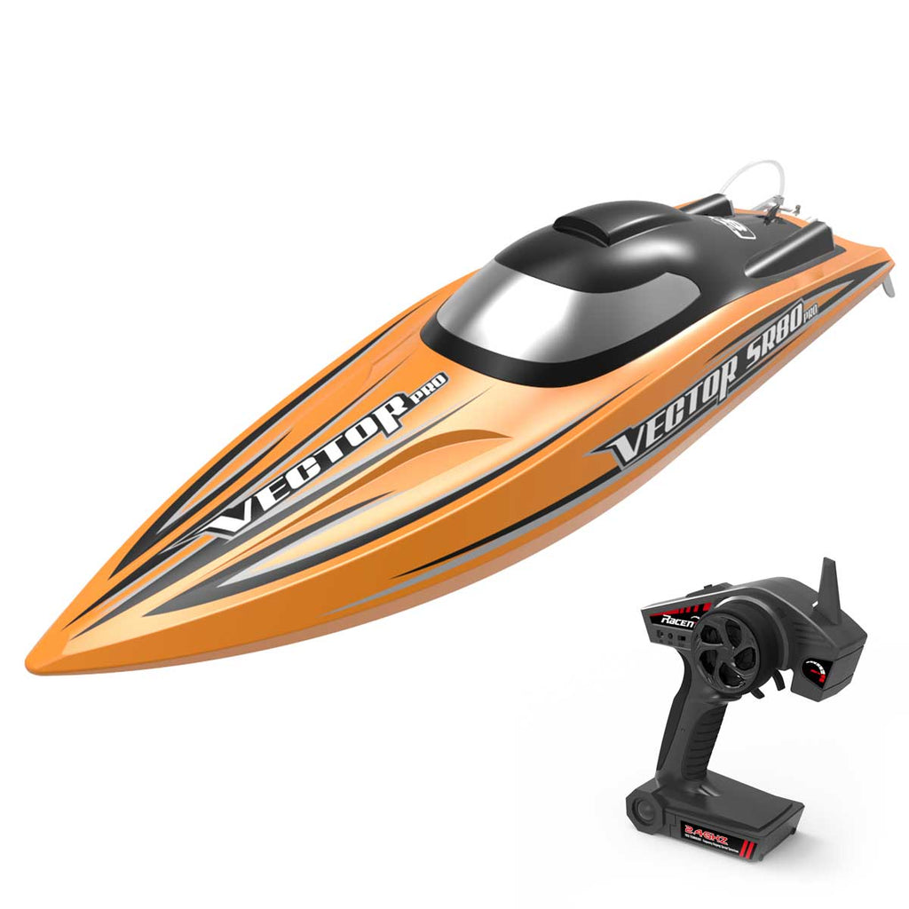 VOLANTEXRC Vector SR80 Pro 50mph RC Boat With Auto Roll Back Function And All Metal Hardware RTR