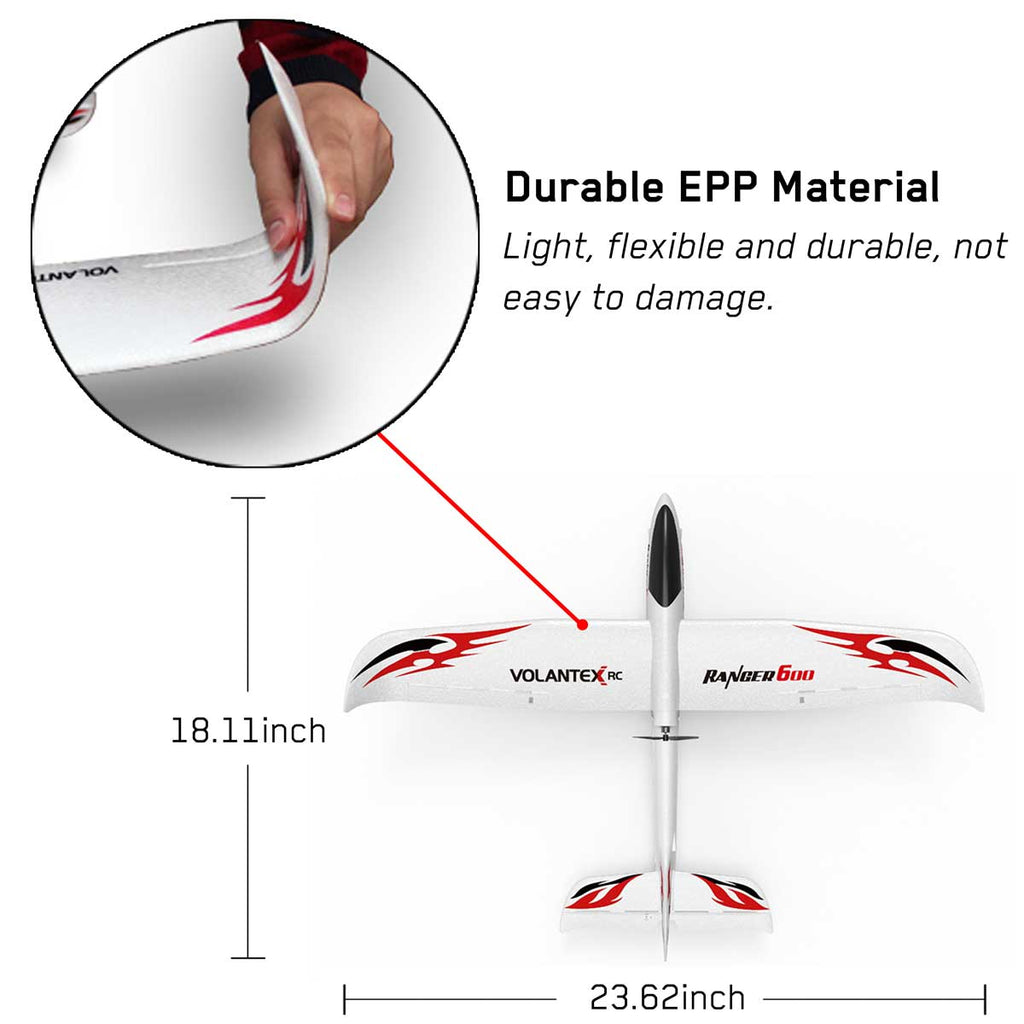 VOLANTEXRC Ranger600 Airplane RTF with One-Key U-Turn Function