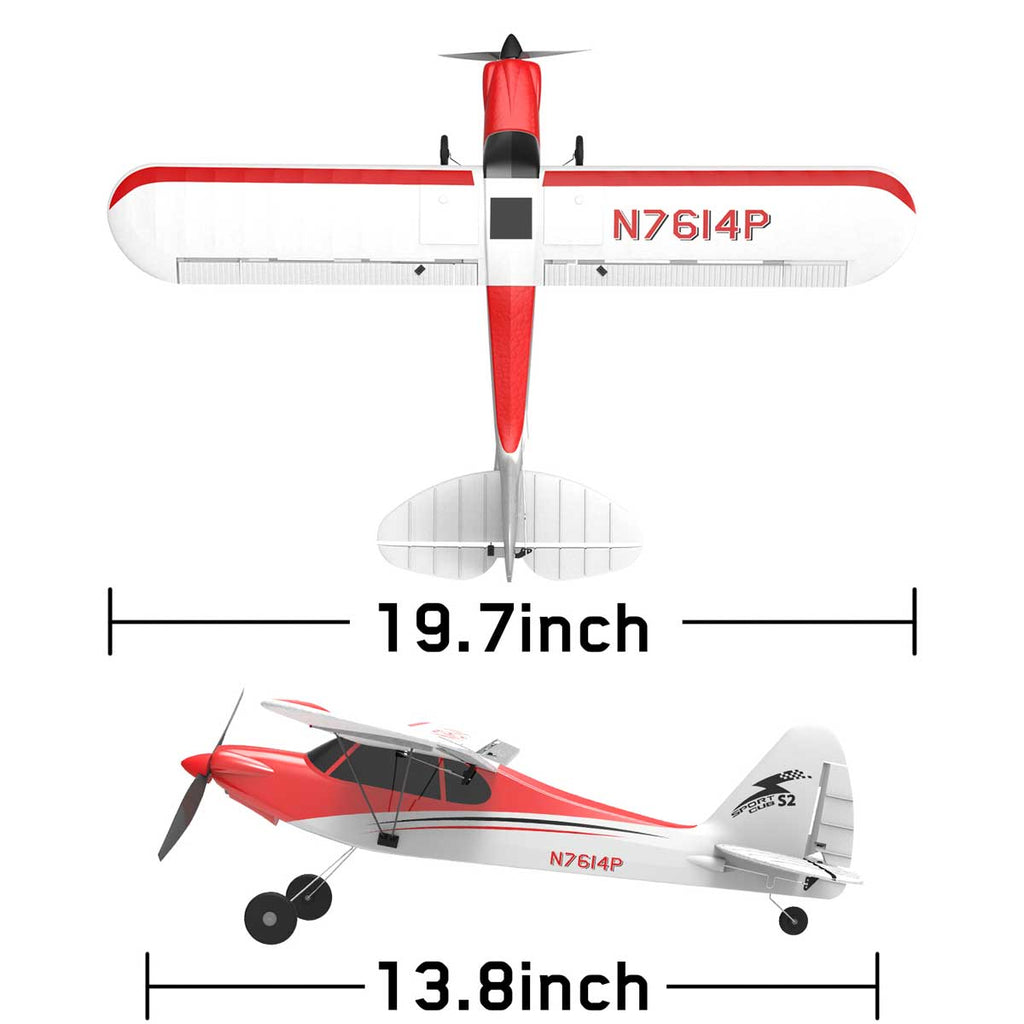 VOLANTEXRC Sport Cub 500mm Wingspan 4Ch RC Trainer Airplane W- 6-Axis Gyro RTF